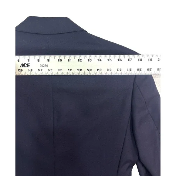 Richard James Savile Row 38R Navy Blue Hopsack Blazer Jacket Sport Suit Coat